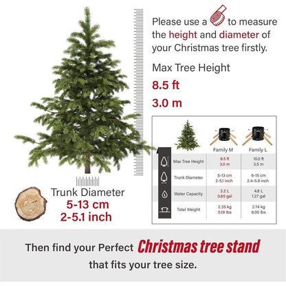 Weihnachtsbaumständer mit Wassertank für große Bäume bis 3m