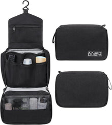 Hängender Kulturbeutel Schwarz Wasserdicht Organizer mit Haken