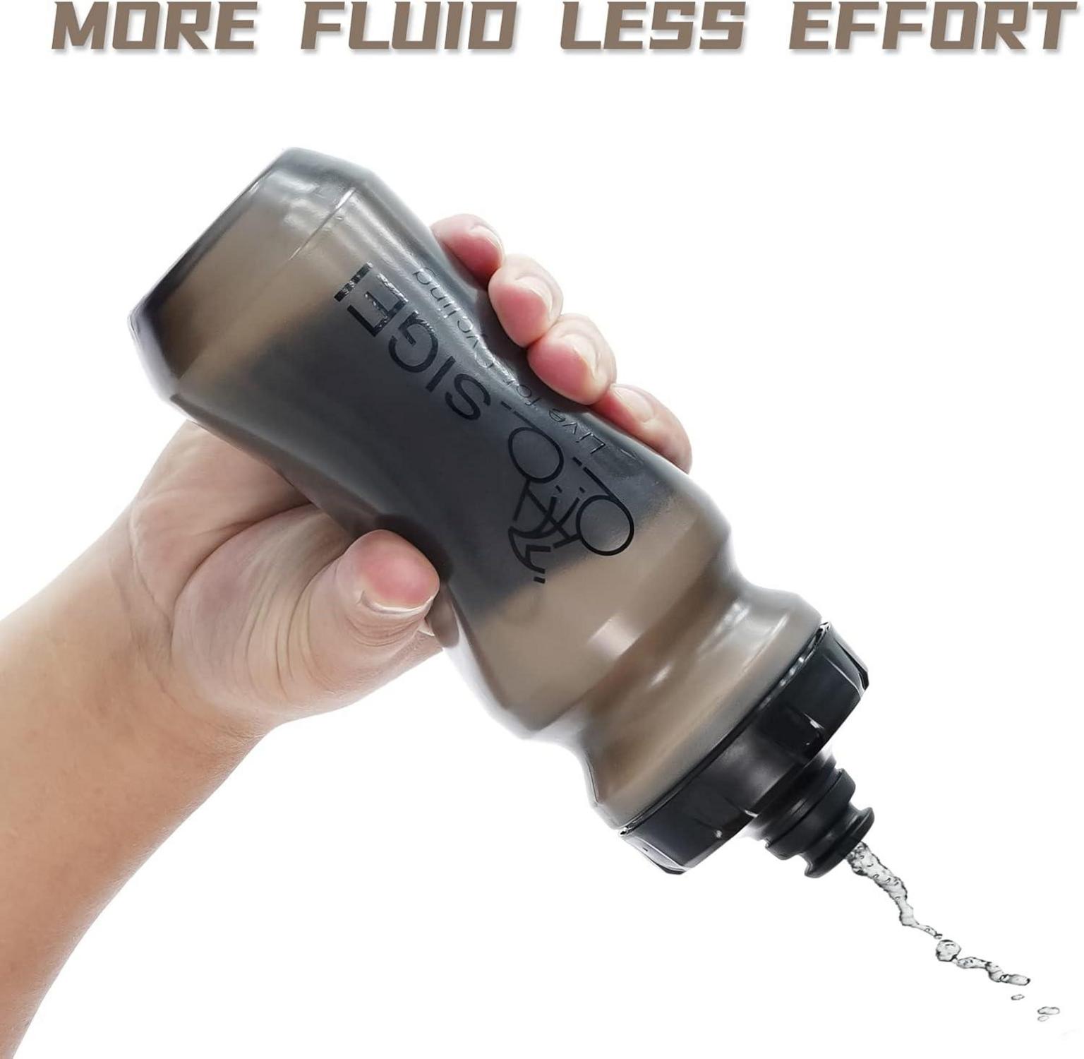 Fahrrad-Trinkflasche BPA-frei mit auslaufsicherem Ausguss 610ml