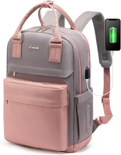 Rucksack Damen 15,6 Zoll Laptop Wasserdichter Daypack