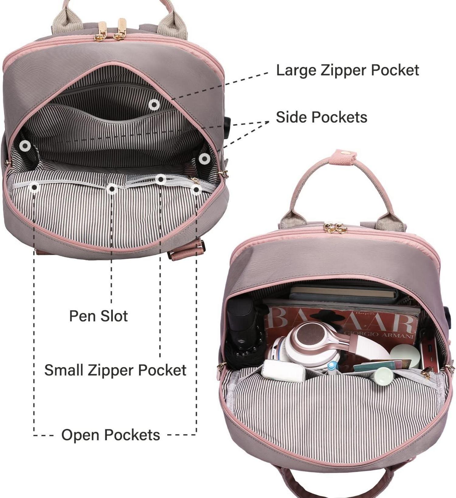 Rucksack Damen 15,6 Zoll Laptop Wasserdichter Daypack