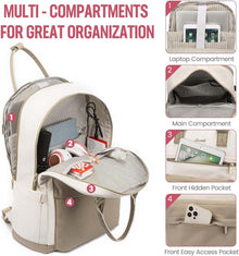 Rucksack Damen 17 Zoll Laptop Groß Schulrucksack Mädchen