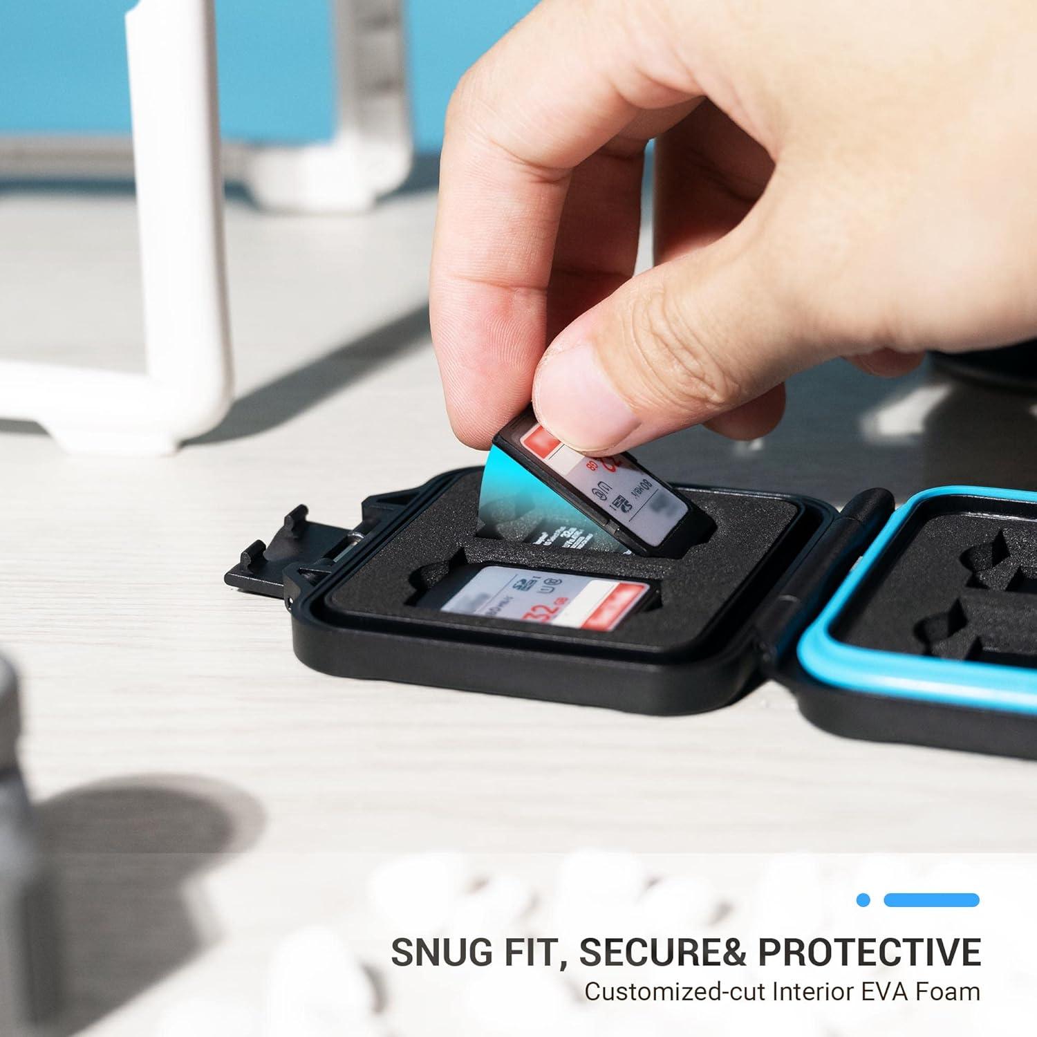 Speicherkarten Hülle für 4 SD 8 Micro SD Karten Stoßfest und