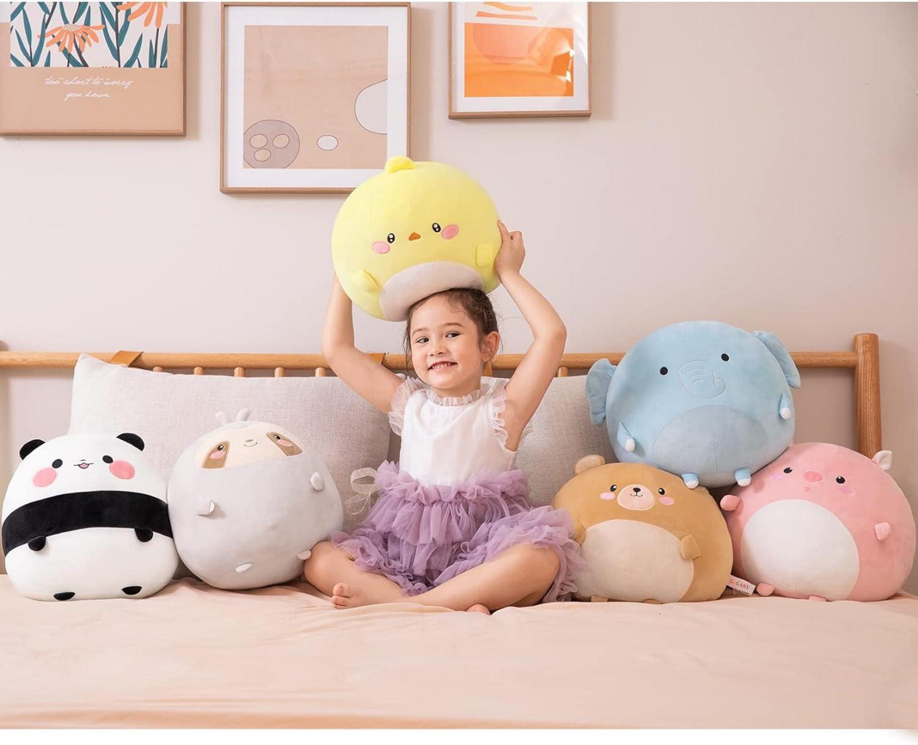 Panda Plüschkissen 30cm - Kuscheltier für Kinder und Erwachsene - Geschenk