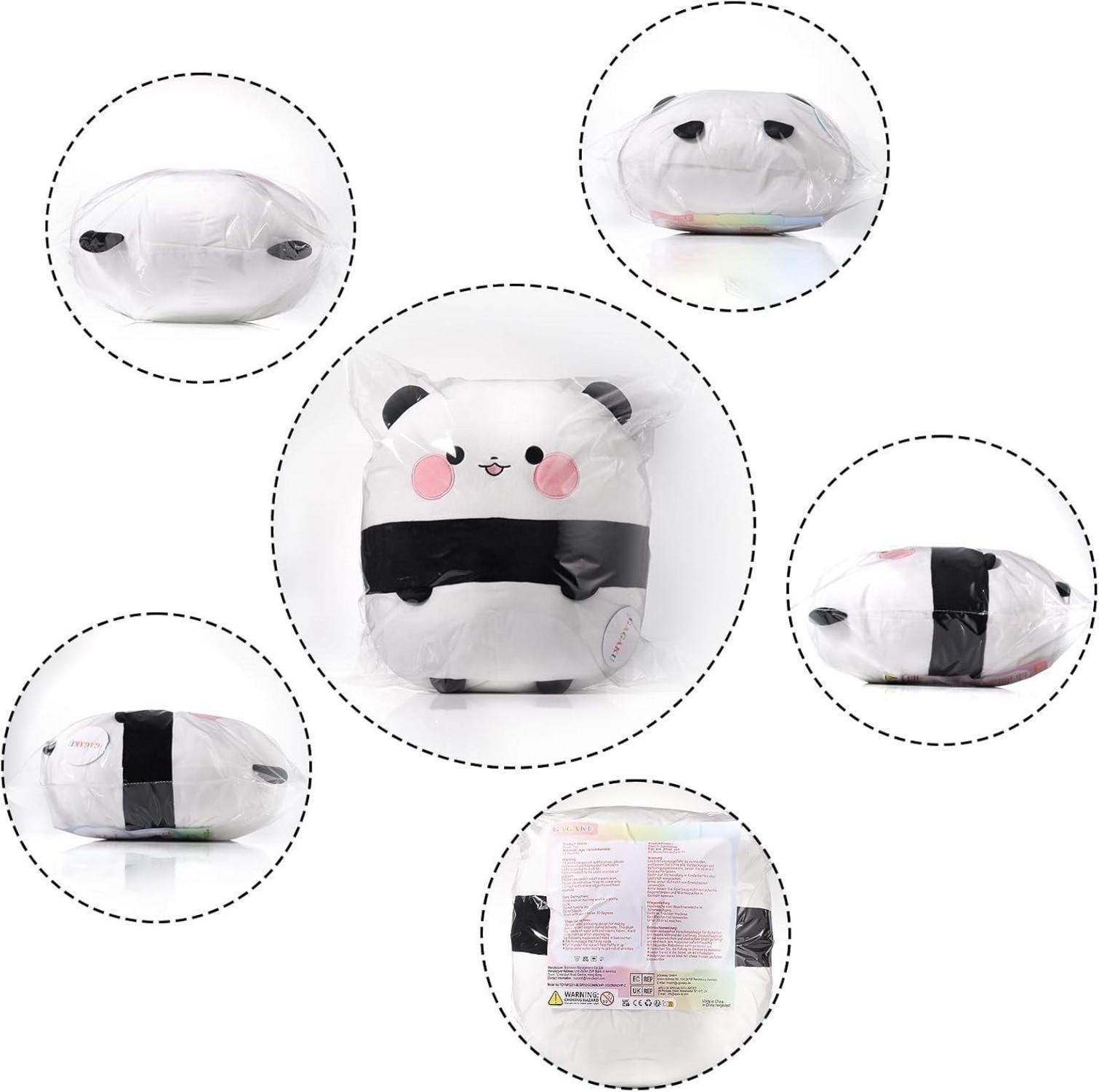 GAGAKU Panda Plüschkissen 30cm - Weiches Panda Stofftier für Kinder & Erwachsene