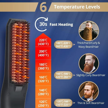 Bartglätter Kamm Männer Schnellheizend Bartglätteisen