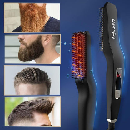 Bartglätter Kamm Männer Schnellheizend Bartglätteisen