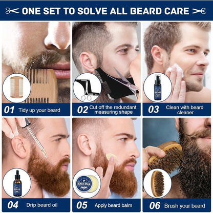 Bartpflege Set 11-teilig Geburtstagsgeschenk für Männer