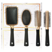 Professionelles 4-teiliges Haarbürsten-Set für glänzendes, gesundes