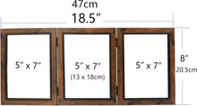 Bilderrahmen Collage Braun 13x18 Holz Scharnier Faltbar