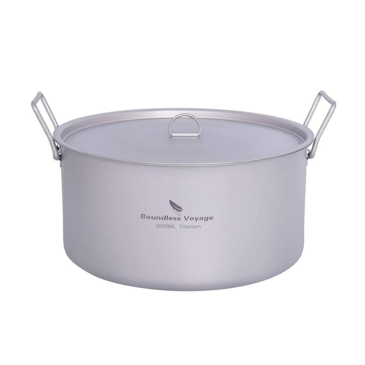 Titan Campingtopf 5L mit Deckel & Klappgriff