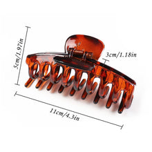 Große Haarklammer 3er Set, Rutschfestes Kunststoff, 4,3