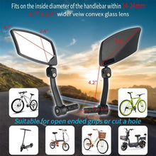 BriskMore Bar End Konvexe Glaslinse E-Bike Fahrradspiegel