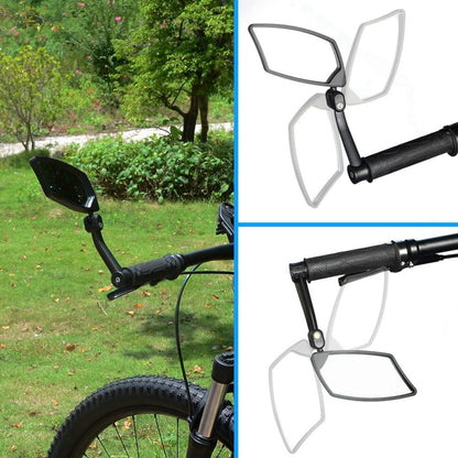 BriskMore Bar End Fahrradspiegel konvexe Glaslinse E-Bike Spiegel