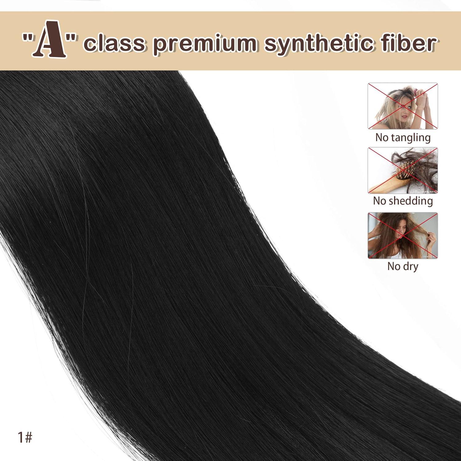 BARSDAR Pferdeschwanz Extensions 35 cm Frauen