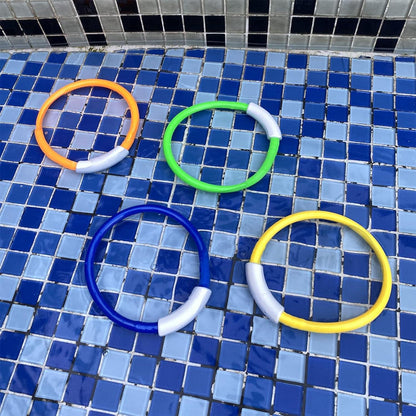 Tauchspielzeug für Kinder - 4 Tauchringe Schwimmspielzeug