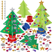 Weihnachtsbaum Bastelset 6 Stück Moosgummi Winter Deko Kit