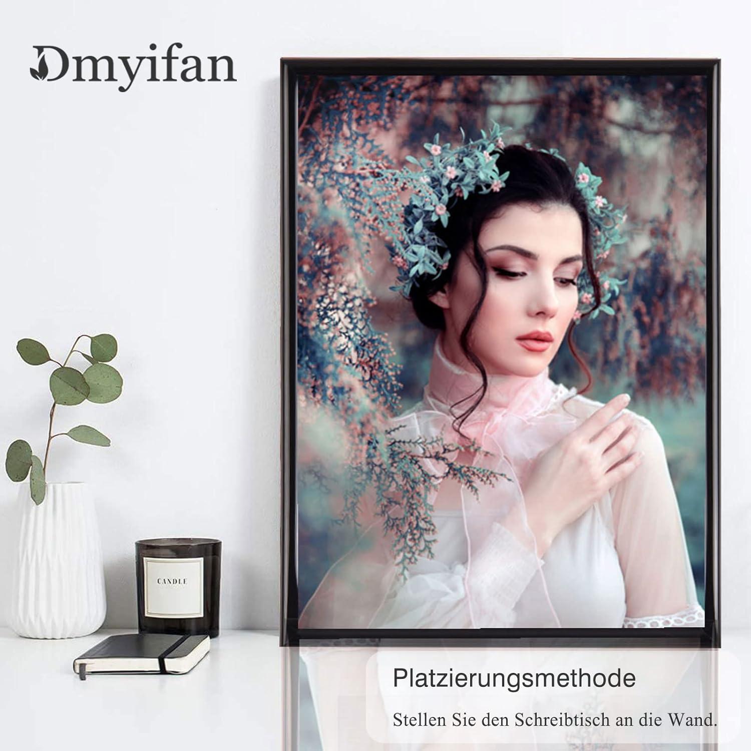 Schwarze Fotorahmen DIN A4 5er Set Plexi-Glas Portraitrahmen