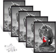 Schwarze Fotorahmen Set DIN A3 mit Plexi-Glas portraitrahmen