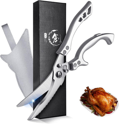 Scharfe Küchenschere für Geflügel, Fleisch und Fisch