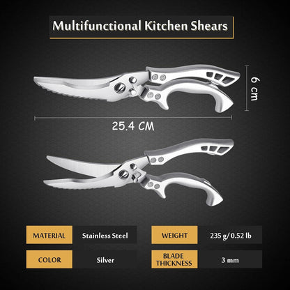 Geflügelschere Edelstahl scharf Haushaltsschere Huhn Fisch