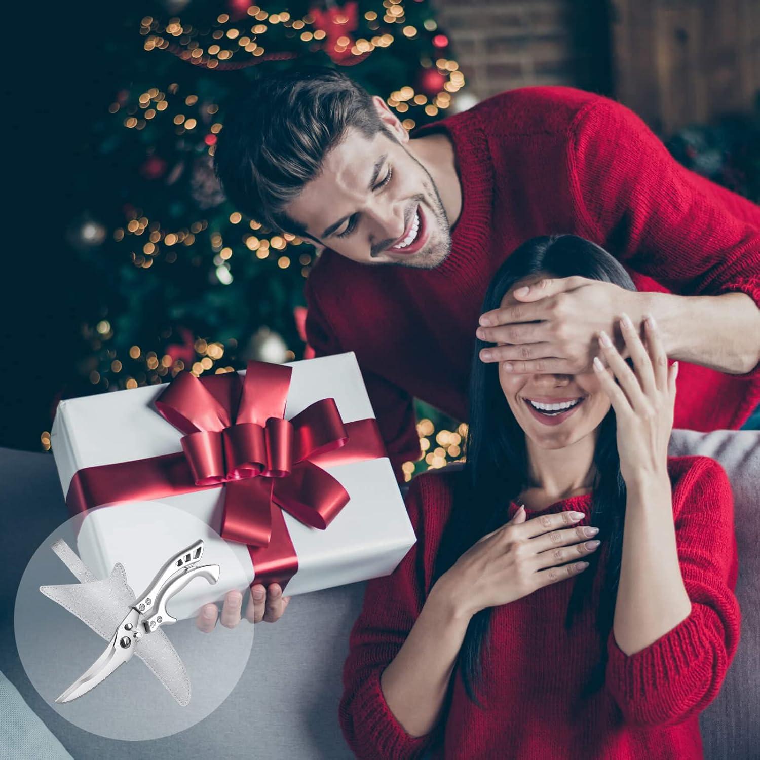 Geflügelschere Profi Edelstahl Küchenschere Huhn Fisch Gemüse