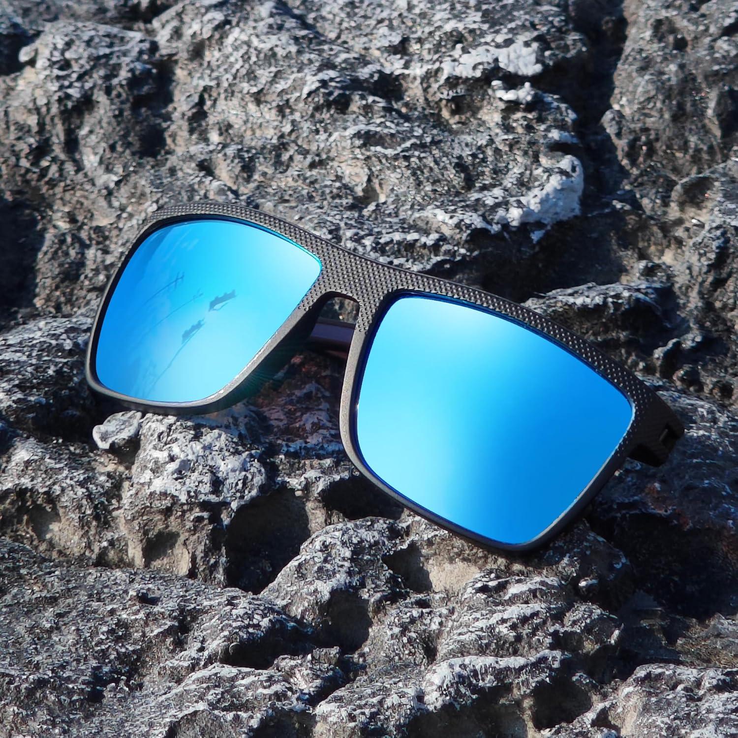 Polarisierte Sonnenbrille Herren TR90 Rahmen UV400 Schutz Blau