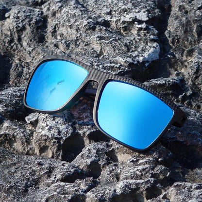 Polarisierte Sonnenbrille Herren TR90 Rahmen UV400 Schutz Blau
