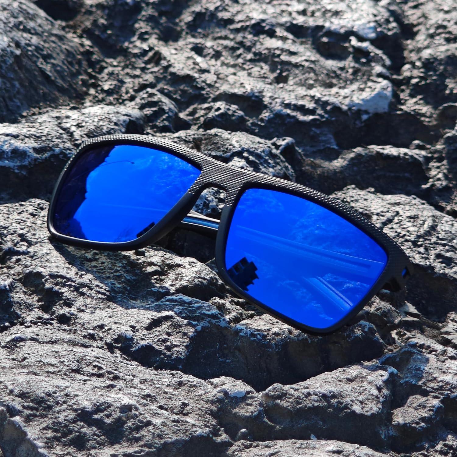 Polarisierte Sonnenbrille Herren TR90 Rahmen UV400 Schutz Quadrat C13
