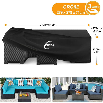 Gartenmöbel Abdeckung Wasserdicht 280x280x71cm