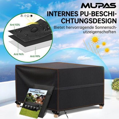 Schutzhülle Gartenmöbel 420D Oxford Wasserdicht Schwarz