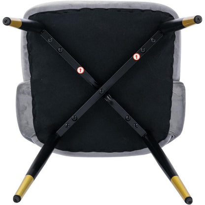 Samt Esszimmerstühle 4er Set – Modern & Komfortabel Grau