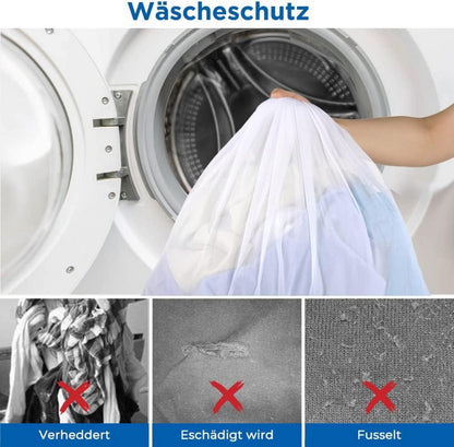 Wäschesack Set XL Wäschenetz Kordelstopper 5er Pack 5 Größen