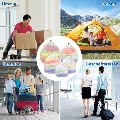 Wäschesack Set XL Wäschenetz Kordelstopper 5er Pack 5 Größen