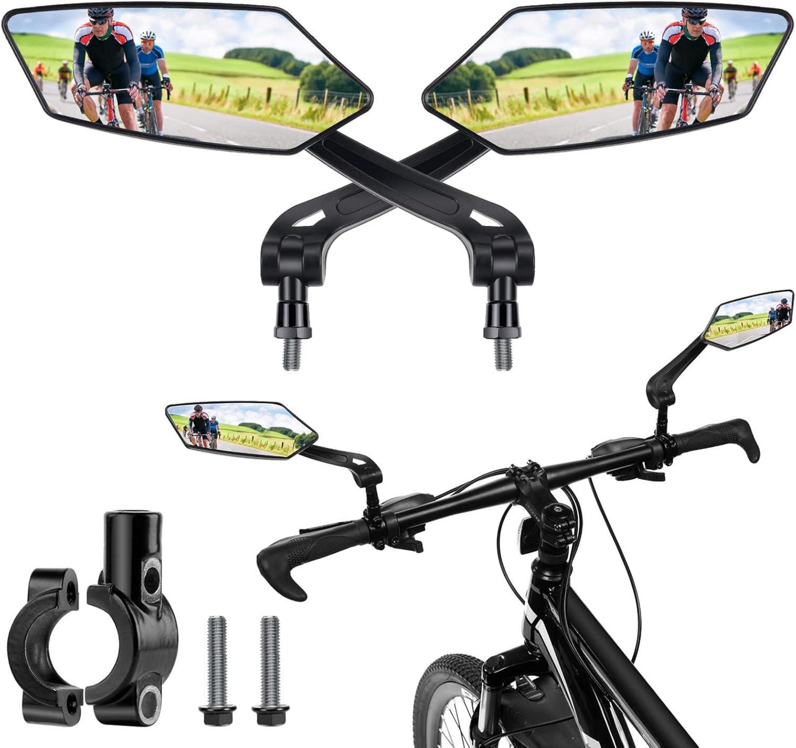 Fahrradspiegel 2 Stück 360° Rückspiegel Universal für Lenker 22mm-25mm