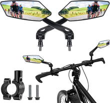 Fahrradspiegel 2 Stück 360° Rückspiegel Universal für Lenker 22mm-25mm