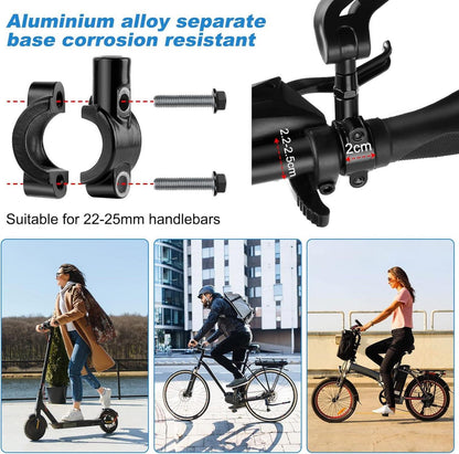 Fahrradspiegel 2 Stück 360° Rückspiegel Universal 22-25mm Robust für Fahrrad