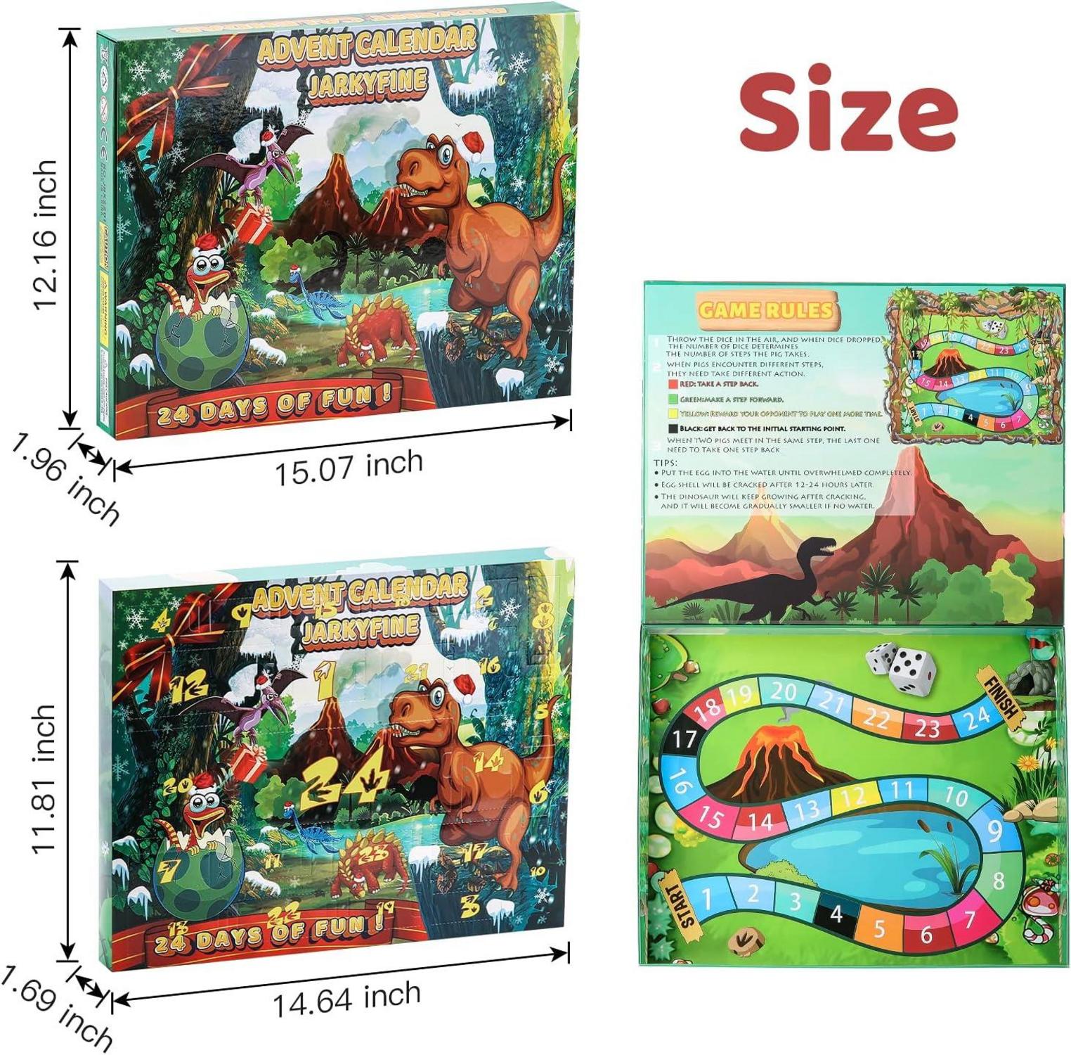 Dinosaurier Adventskalender 2024 Kinder Mädchen Jungen