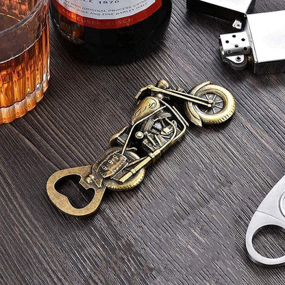 ATDAWN Bier Flaschenöffner Vintage Motorrad Geschenk Männer Vatertag Papa Opa