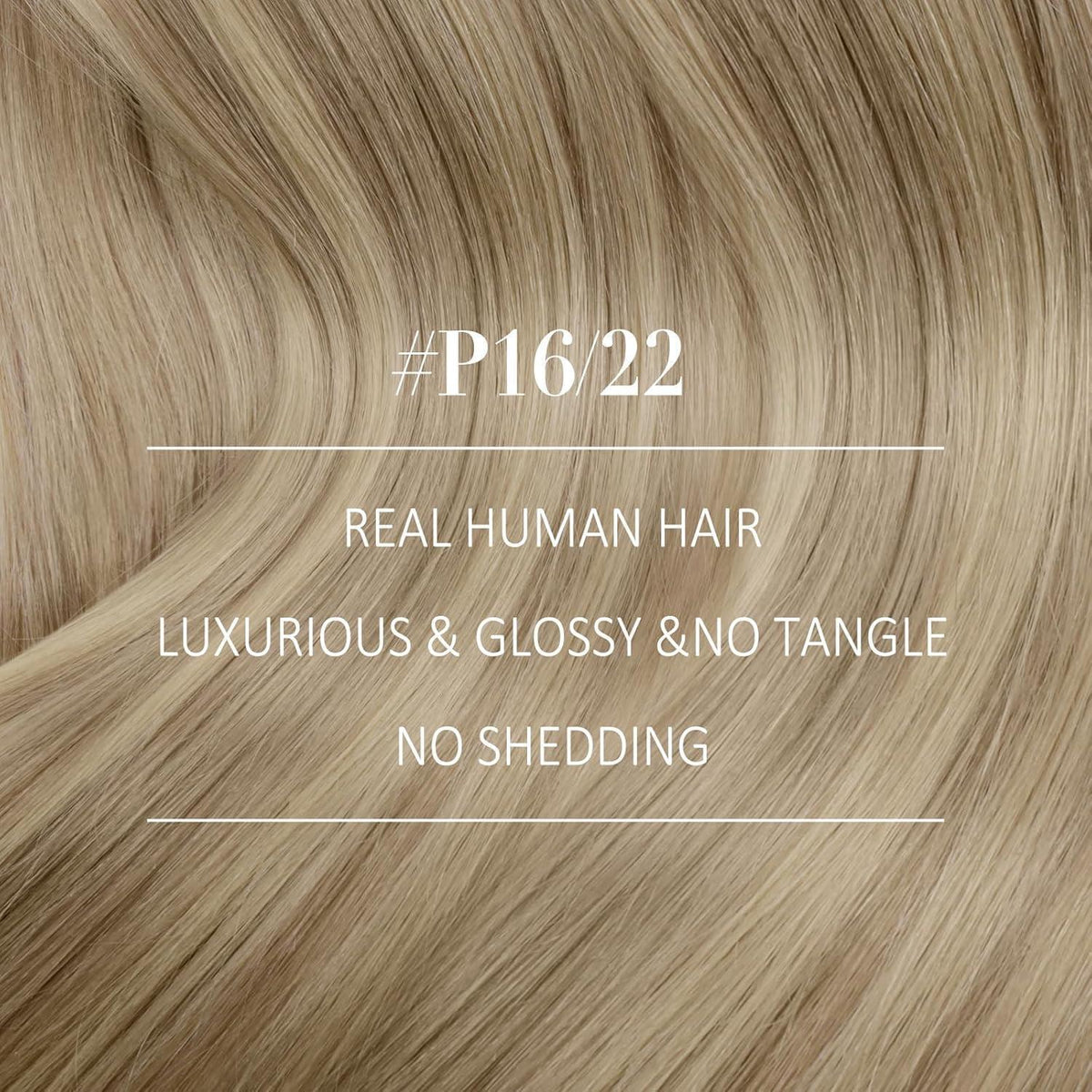 Blond Echthaar Haarverlängerung 50cm Doppelweft 100g