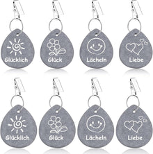 Tischdeckenbeschwerer Naturstein mit Stahl Klammer 8er Set