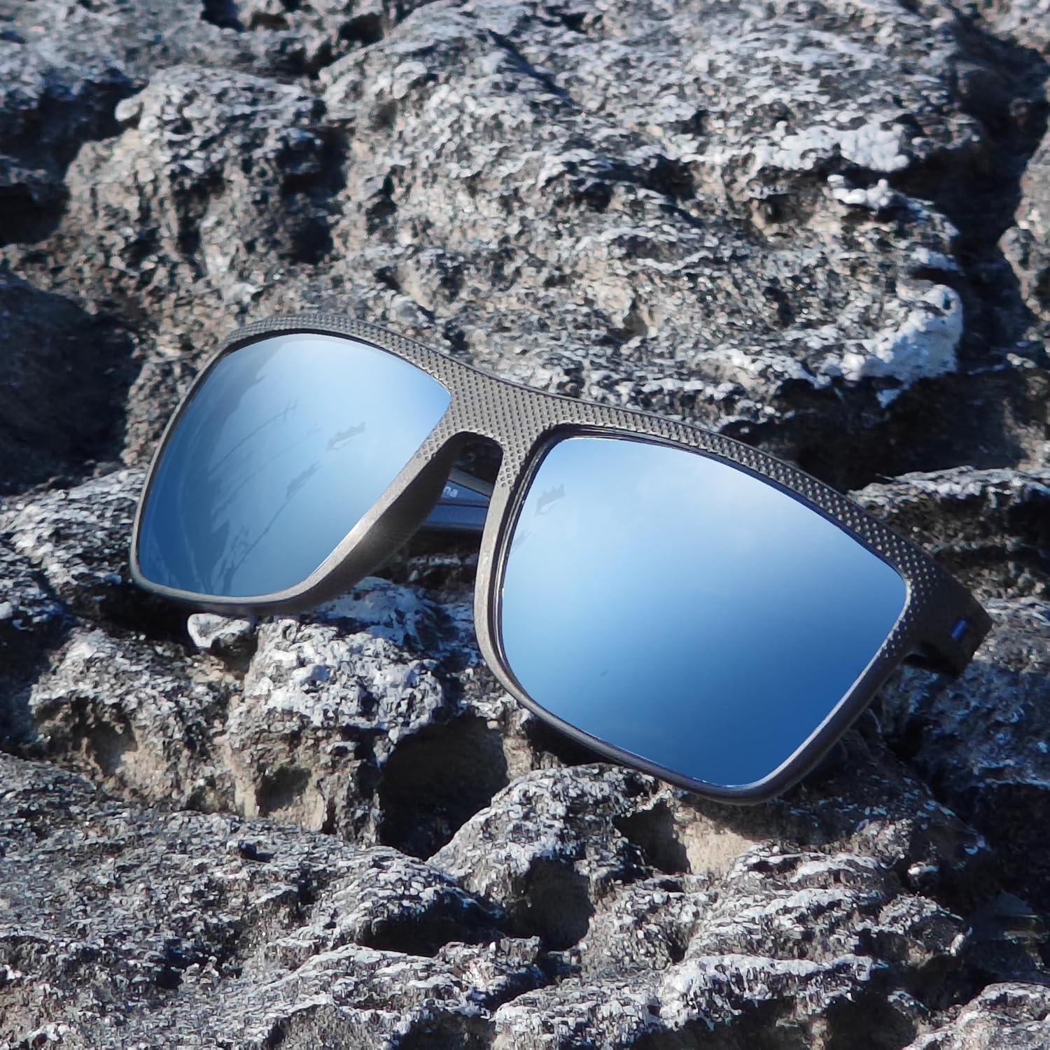 Polarisierte TR90 Sonnenbrille Herren UV400 Schutz Grauer Rahmen