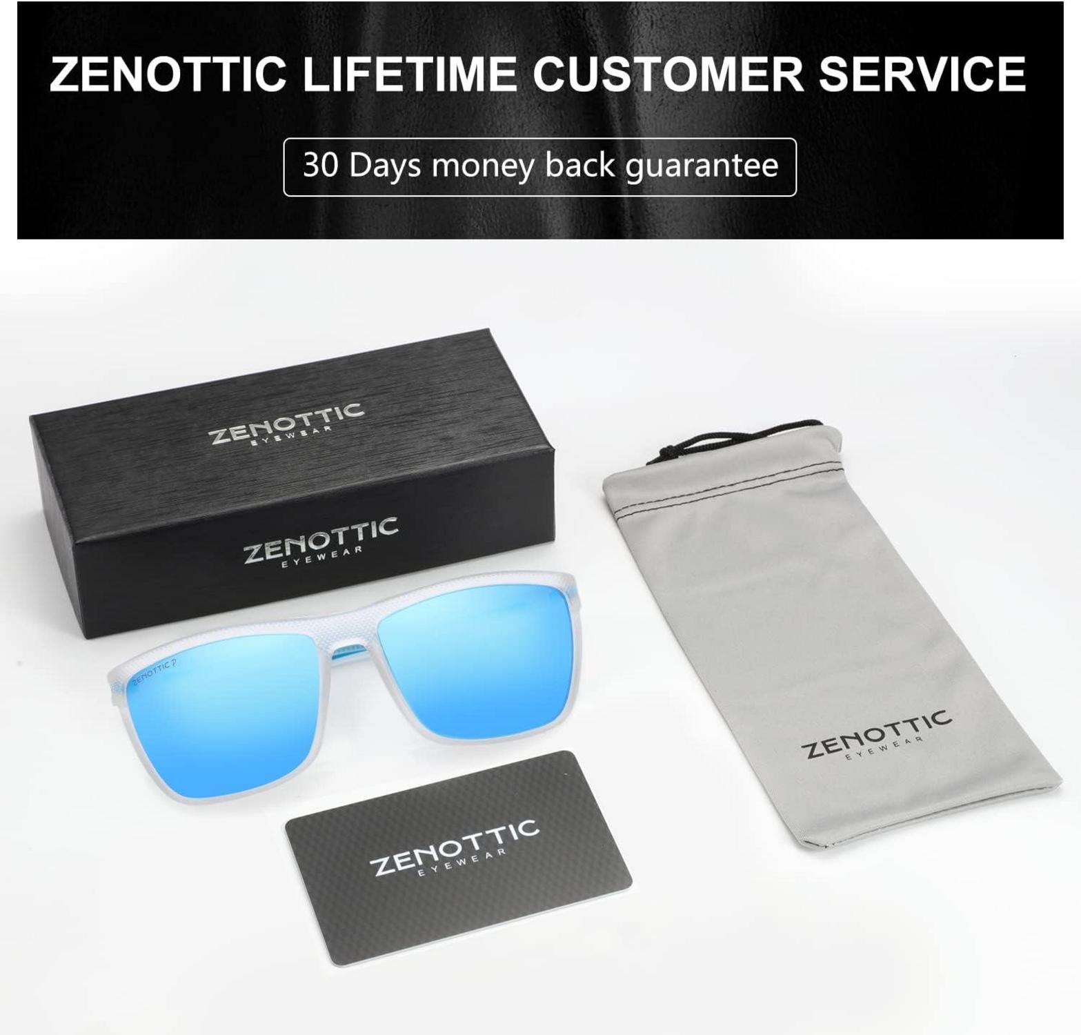 Polarisierte Herren Sonnenbrille TR90 Rahmen UV400 Schutz Square Blau