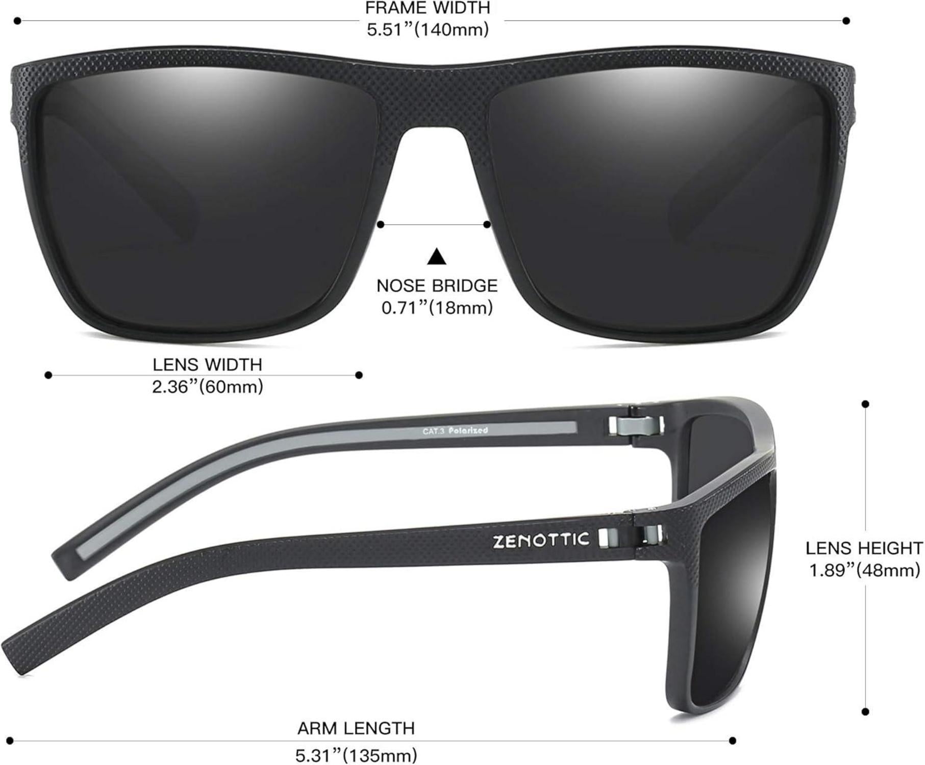 Polarisierte TR90 Sonnenbrille Herren UV400 Schutz