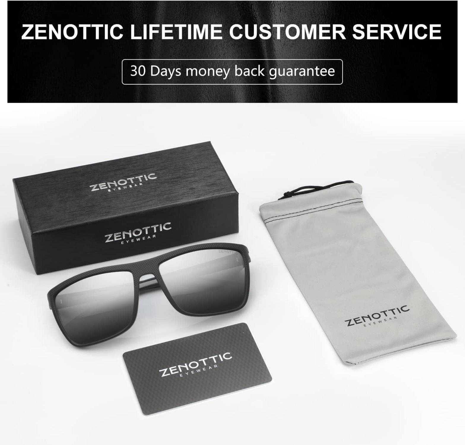 Polarisierte Herren Sonnenbrille TR90 Rahmen UV400 Schutz Schwarzer Rahmen