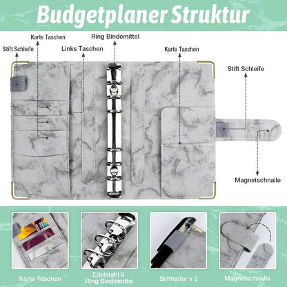 Budget Planner A6 Sparheft Geldsparmappe Geld Organizer