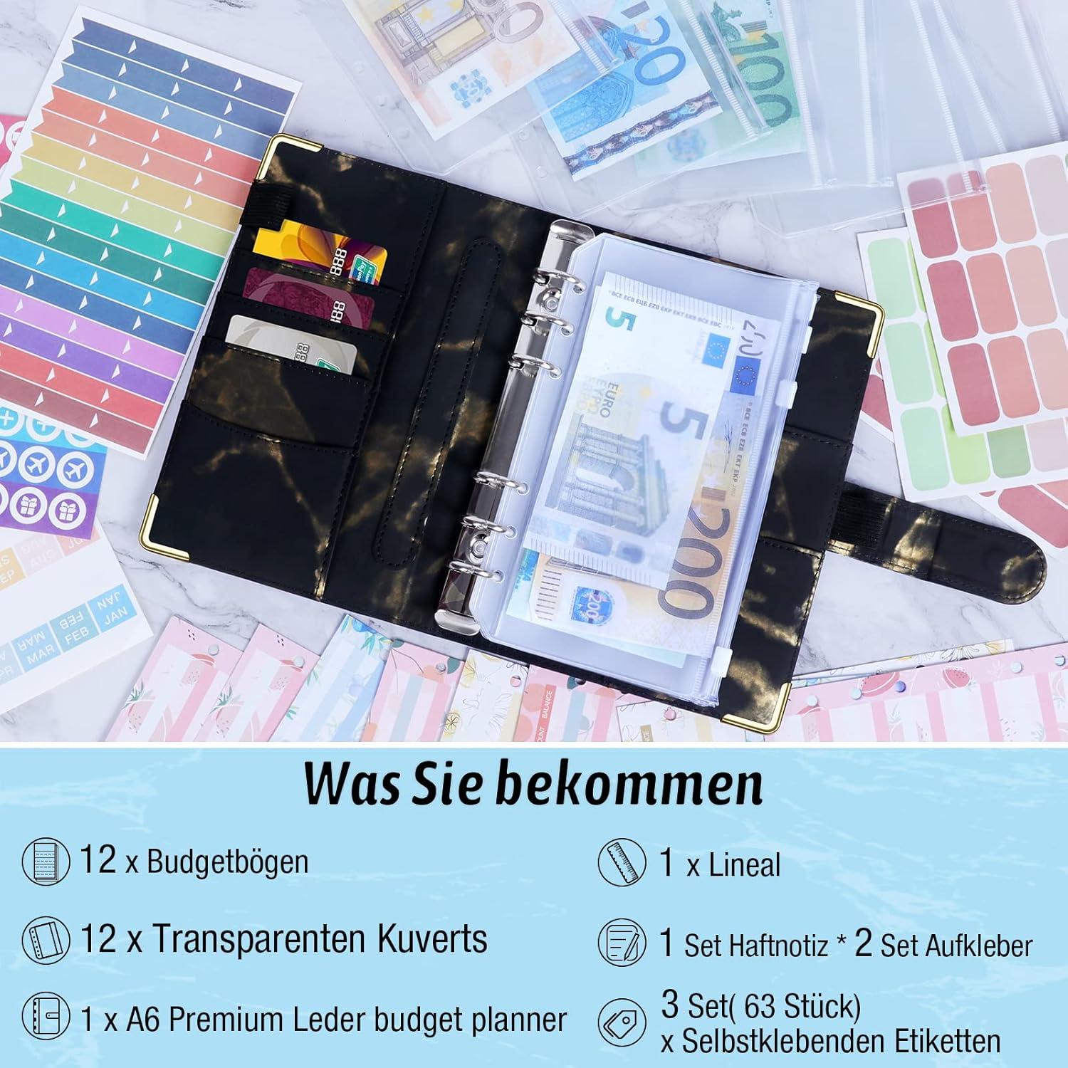 Budget Planner A6 Geldsparmappe Sparbuch Geldplaner