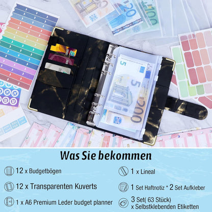 Budget Planner A6 Geldsparmappe Sparbuch Geldplaner