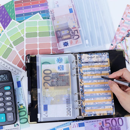 Budget Planner A6 Binder mit Geldfächern und Folien