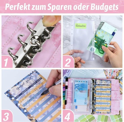 Budget Planner A6 Geld Sparbuch Geldplaner Haushaltsbuch Cash Organizer